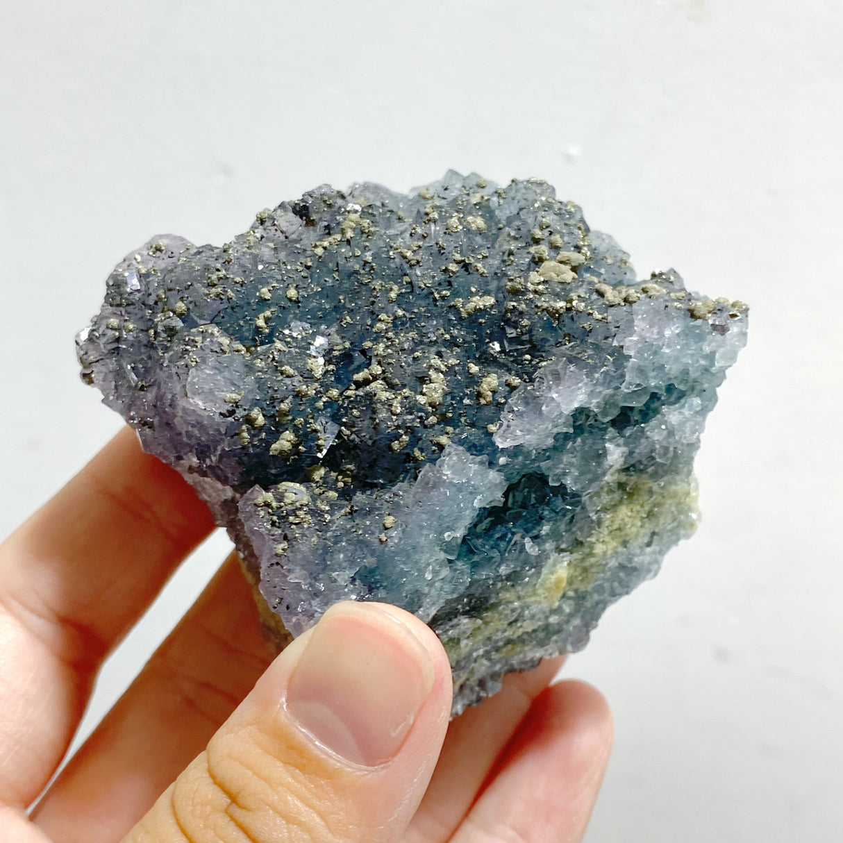 17 Pieces Raw Stone Fluorite Mixed Pyrite Specimen