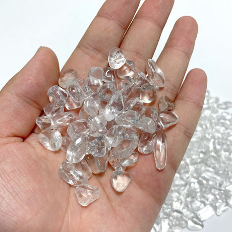 1 - 2CM Clear Quartz Gravel Chips Wholesale - Wholesale Crystals