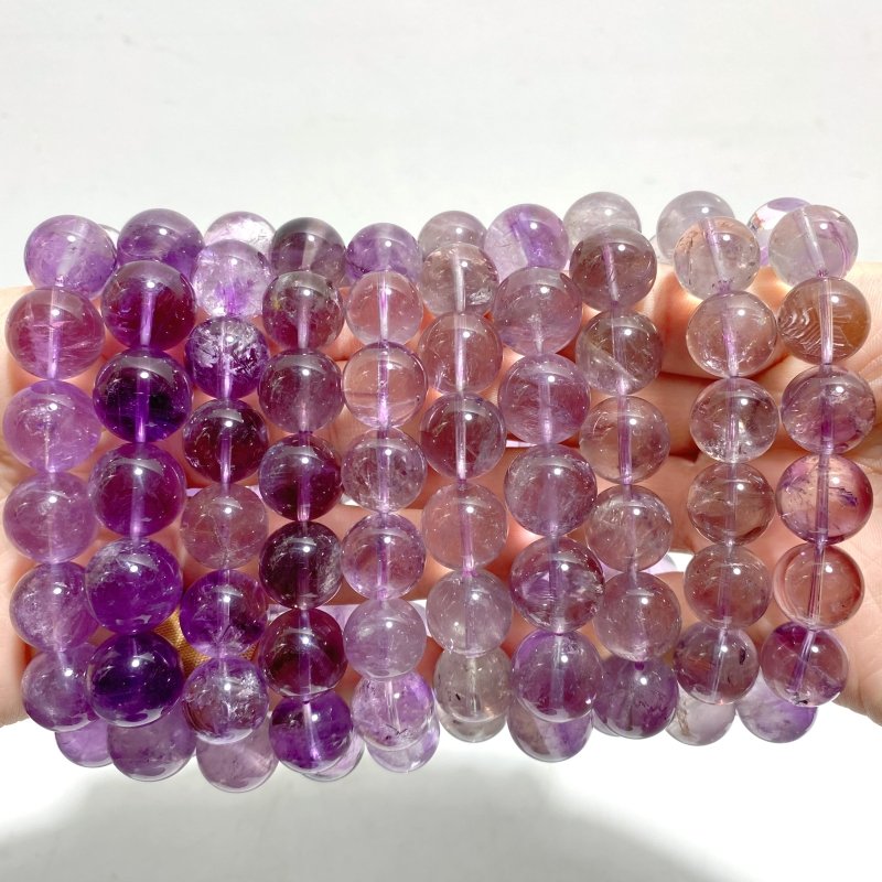 10 Pieces Beautiful Amethyst Bracelets - Wholesale Crystals
