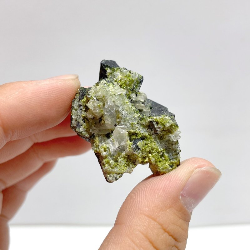 10 Pieces Green Tourmaline Specimen For Collection - Wholesale Crystals