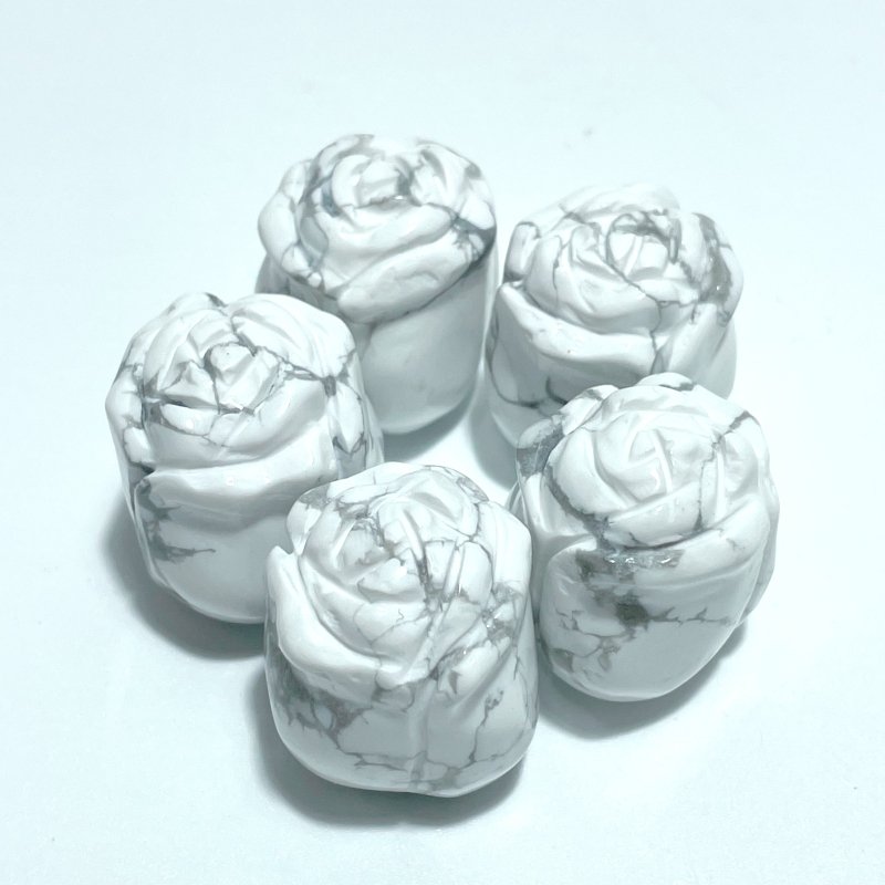 10 Types Small Rose Flower Carving Wholesale Fire Quartz Clear Quartz Yellow Calcite - Wholesale Crystals