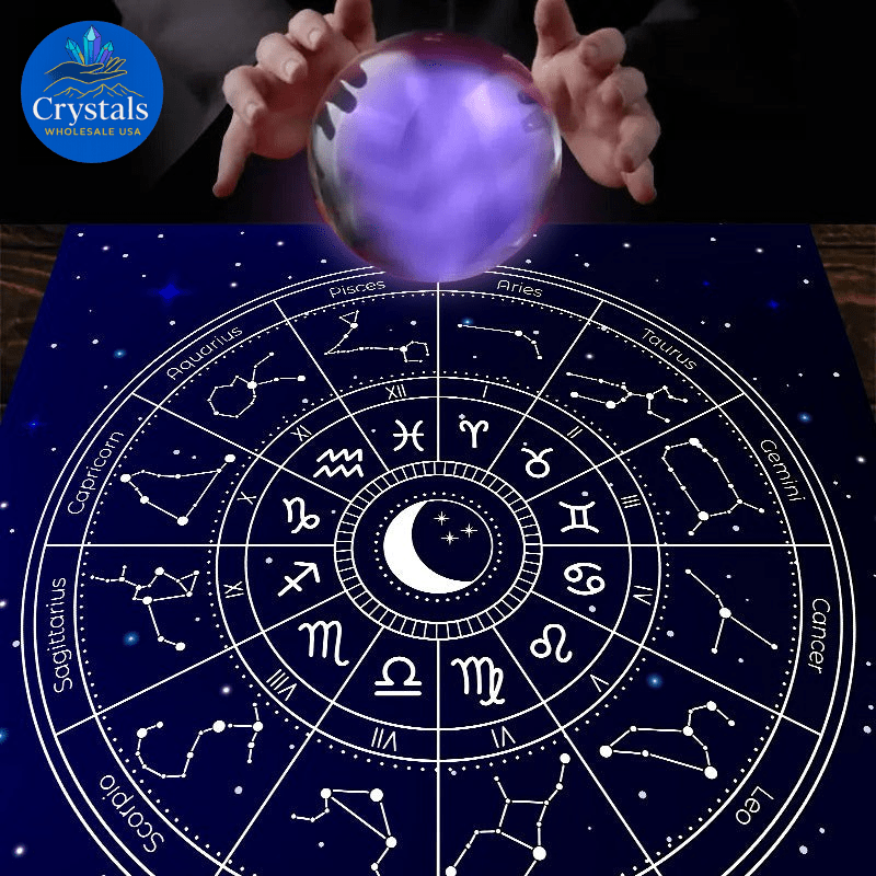 10 Zodiac Altar(1 - 2) Tarot Tablecloth - Wholesale Crystals