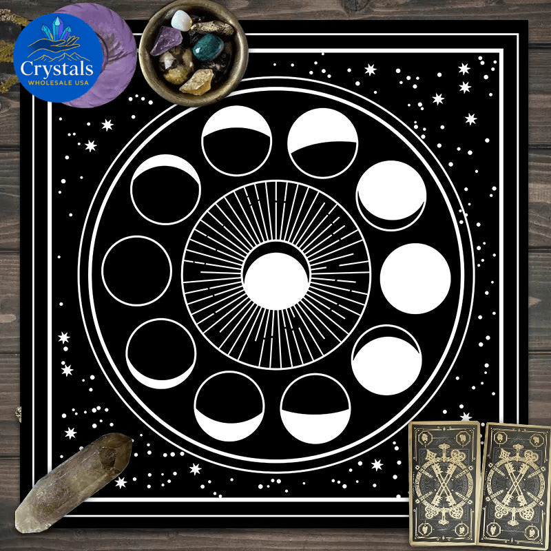 10 Zodiac Altar(1 - 2) Tarot Tablecloth - Wholesale Crystals