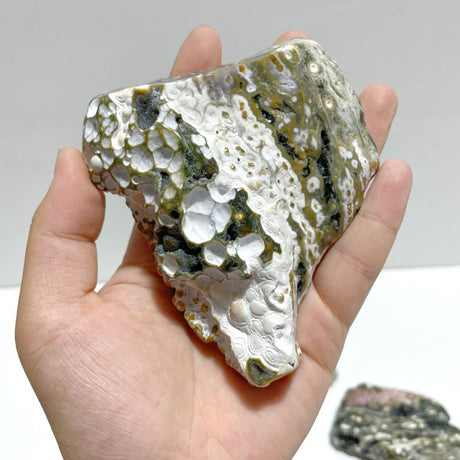 11 Pieces 8th Vein Ocean Jasper Free Form Mixed Size A03 - Wholesale Crystals