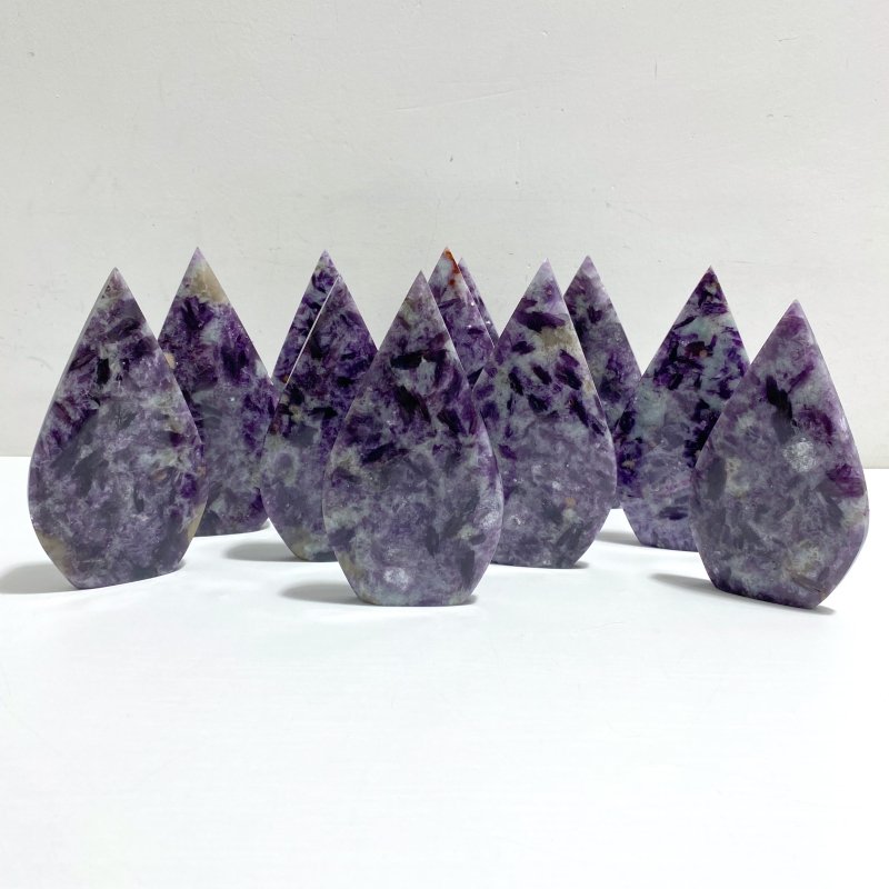 11 Pieces Spark Lepidolite Arrow Head Shape - Wholesale Crystals