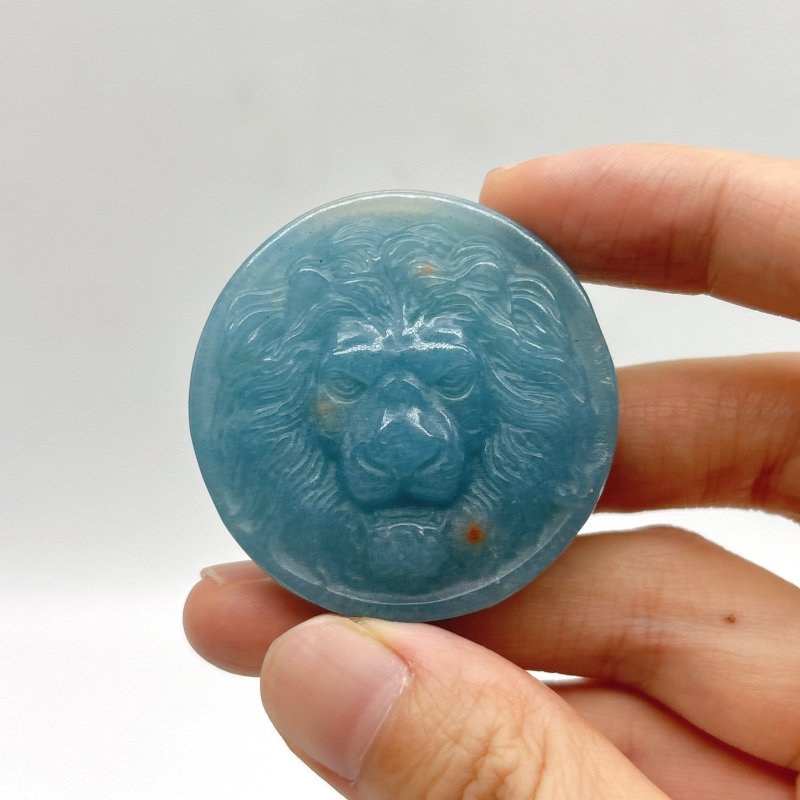 11 Pieces Trolleite Stone Lion Head Crystal Carving - Wholesale Crystals