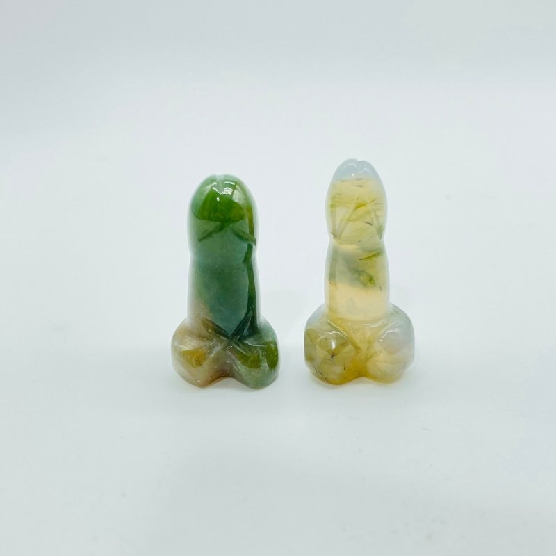 11 Types Crystal Penis Phallus Carving Wholesale Labradorite Lapis Lazuli - Wholesale Crystals