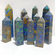 12 Pieces Azurite Four - sided Tower Point - Wholesale Crystals