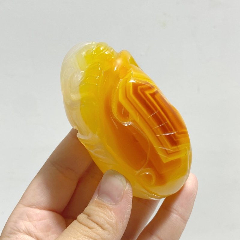 12 Pieces Beautiful Agate Tiger Carving - Wholesale Crystals