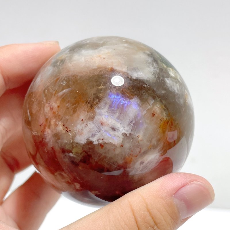 12 Pieces Fire Quartz Mixed Moonstone Spheres - Wholesale Crystals
