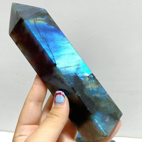 12 Pieces Flash Labradorite Four - Sided Tower - Wholesale Crystals