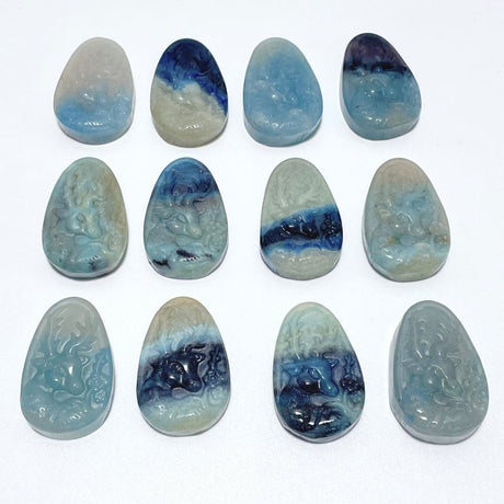 12 Pieces Trolleite Sika Deer Crystal Carving - Wholesale Crystals