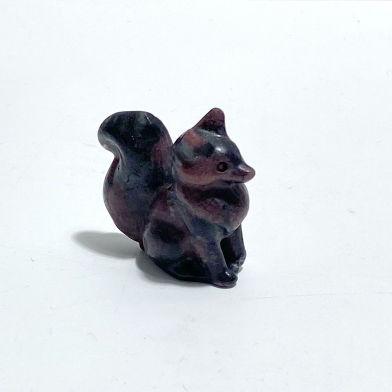 12 Types Fox Carving Wholesale Rose Quartz Labradorite Yellow Calcite - Wholesale Crystals