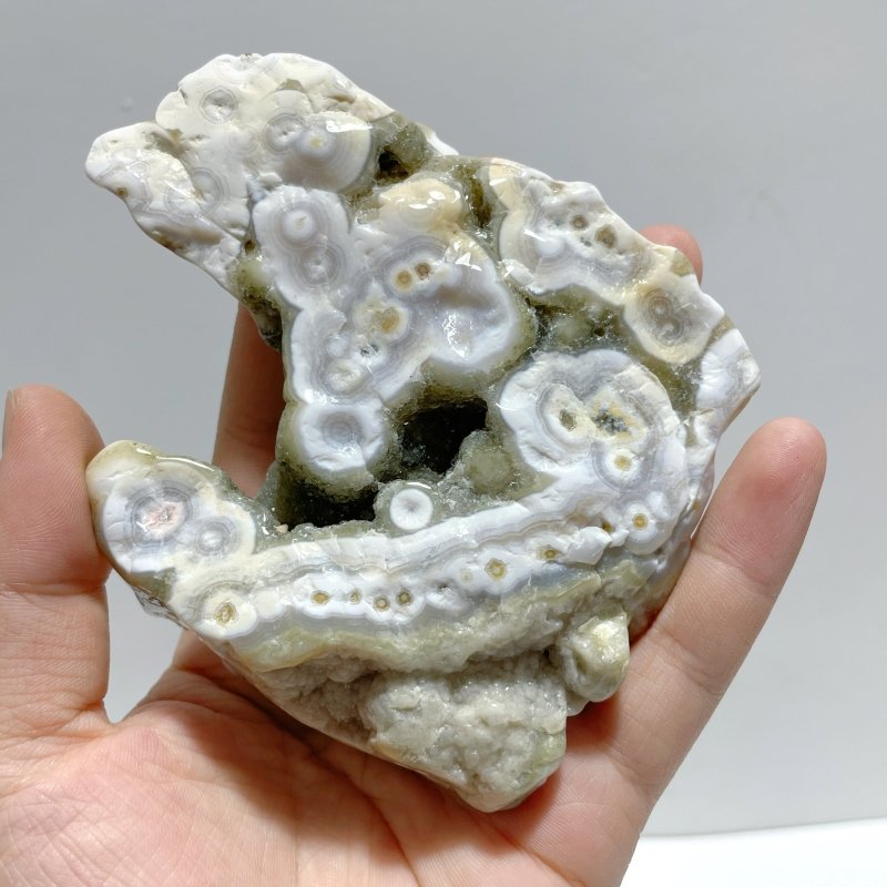 13 Pieces 8th Vein Ocean Jasper Free Form Mixed Size A02 - Wholesale Crystals