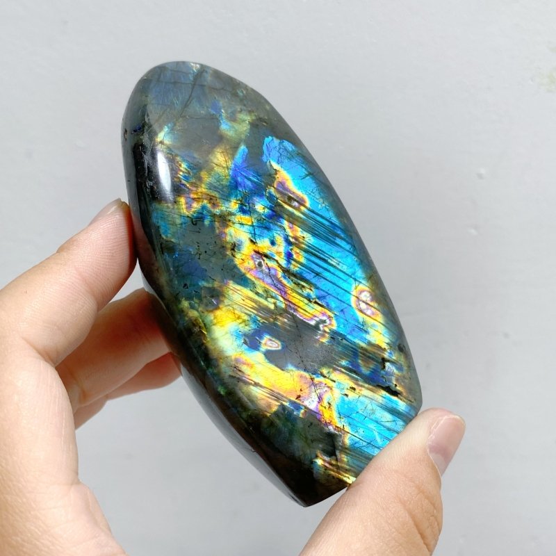 13 Pieces Beautiful Polished Yellow Blue Labradorite Free Form -Wholesale Crystals