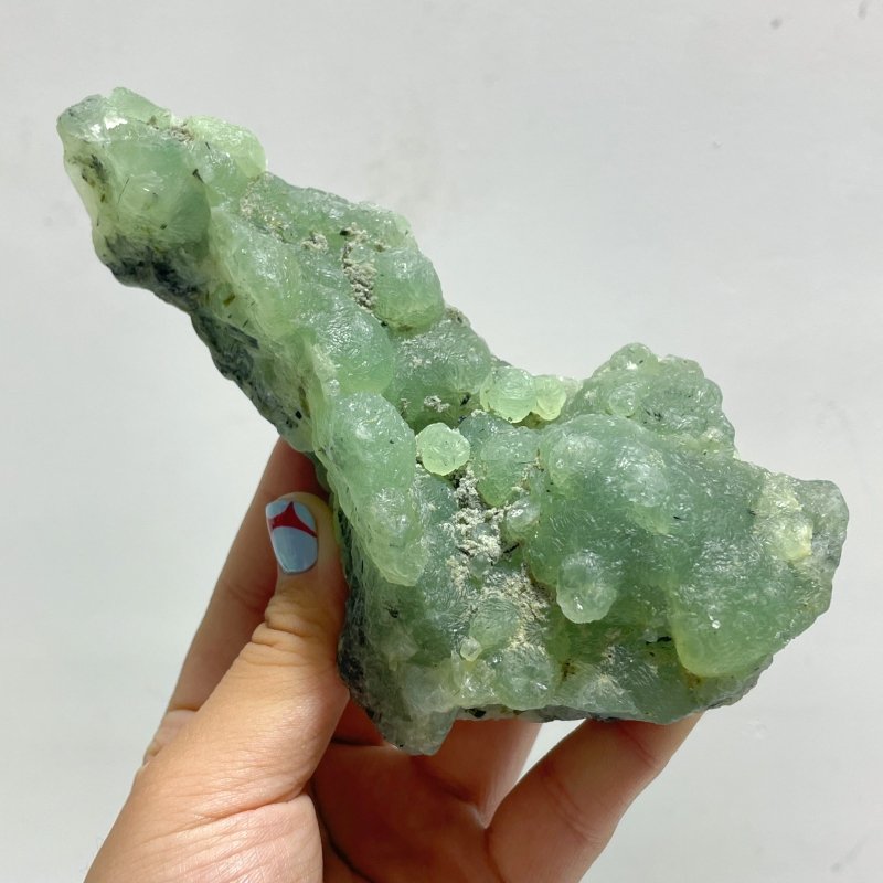 13 Pieces Beautiful Prehnite Mixed Green Tourmaline Raw Stone Specimen - Wholesale Crystals