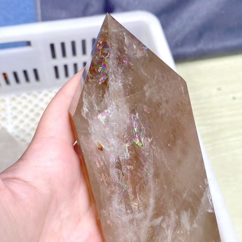 13 Pieces Large Smoky Quartz Tower (Sea Freight Only) -Wholesale Crystals