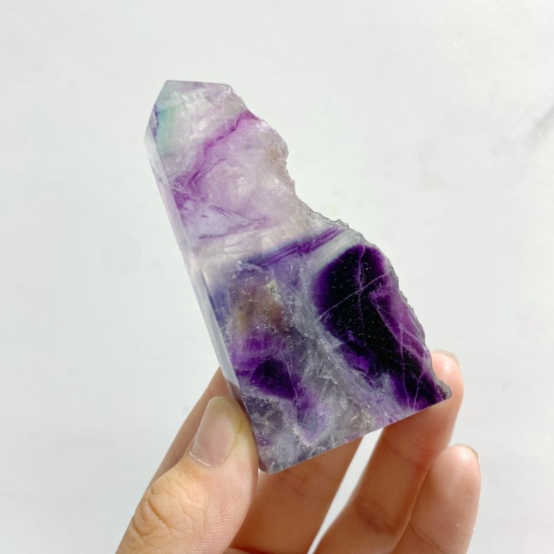 13 Pieces Rainbow Fluorite Raw Side Tower - Wholesale Crystals
