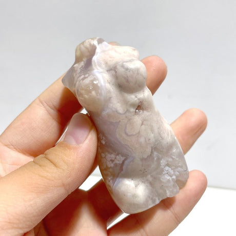 13 Pieces Sakura Flower Agate Goddess Carving - Wholesale Crystals