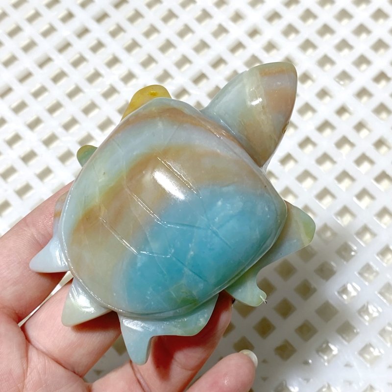 131 Pieces Caribbean Calcite Sea Turtle Carving (Sea Freight Only) -Wholesale Crystals