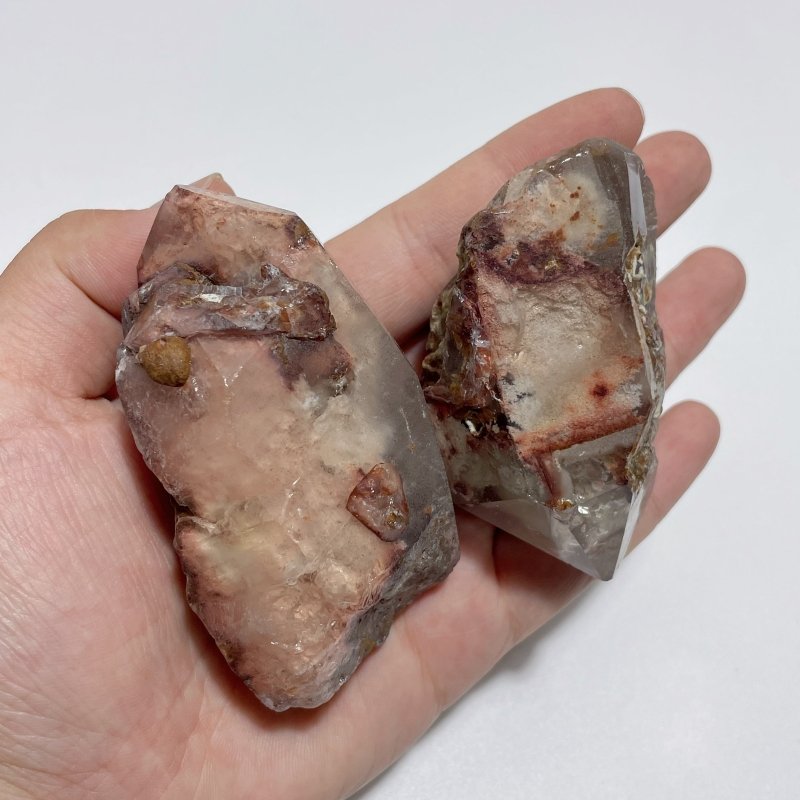 14 Pieces Polished Unique Smoky Quartz Garden Quartz - Wholesale Crystals