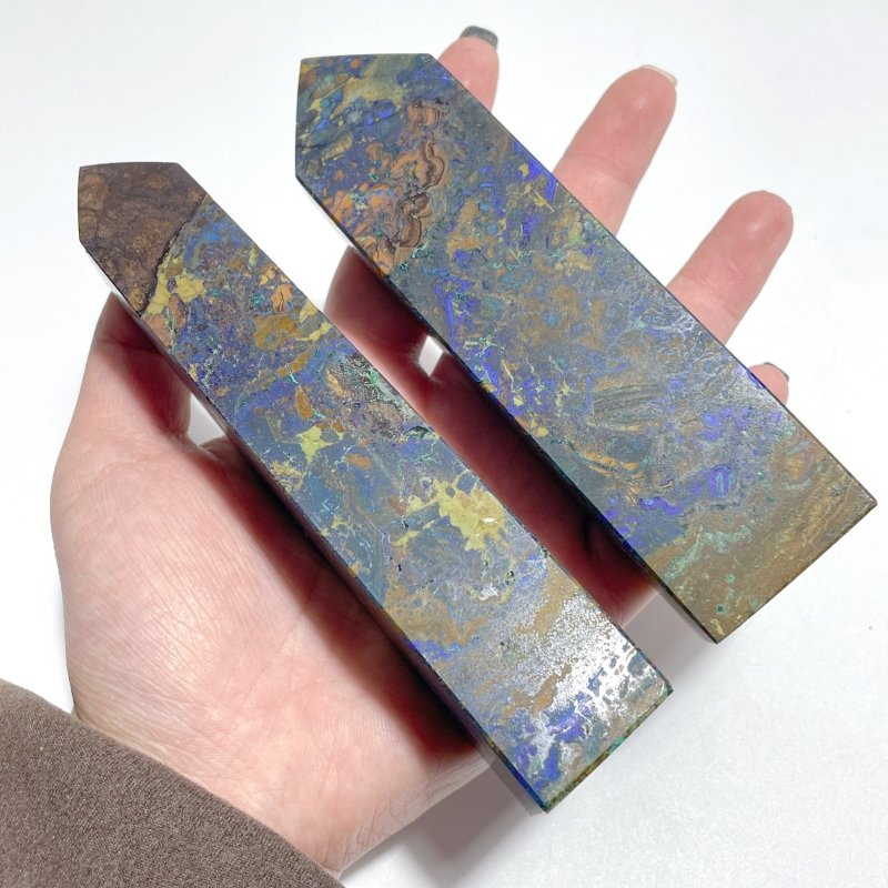 14 Pieces Unique Azurite Tower Point - Wholesale Crystals