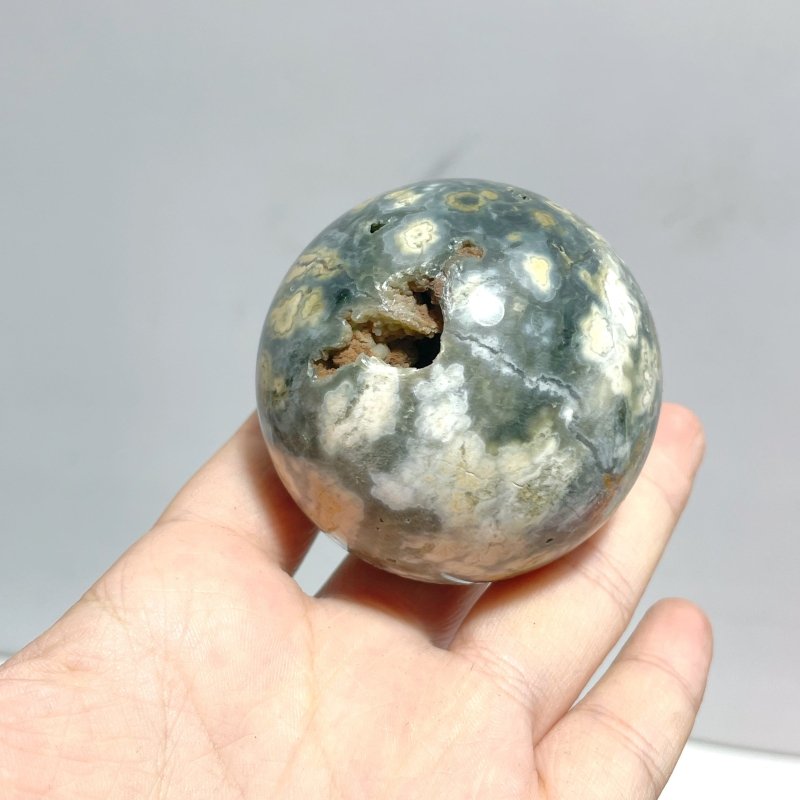 15 Pieces 6th Vein Ocean Jasper Spheres Balls - Wholesale Crystals