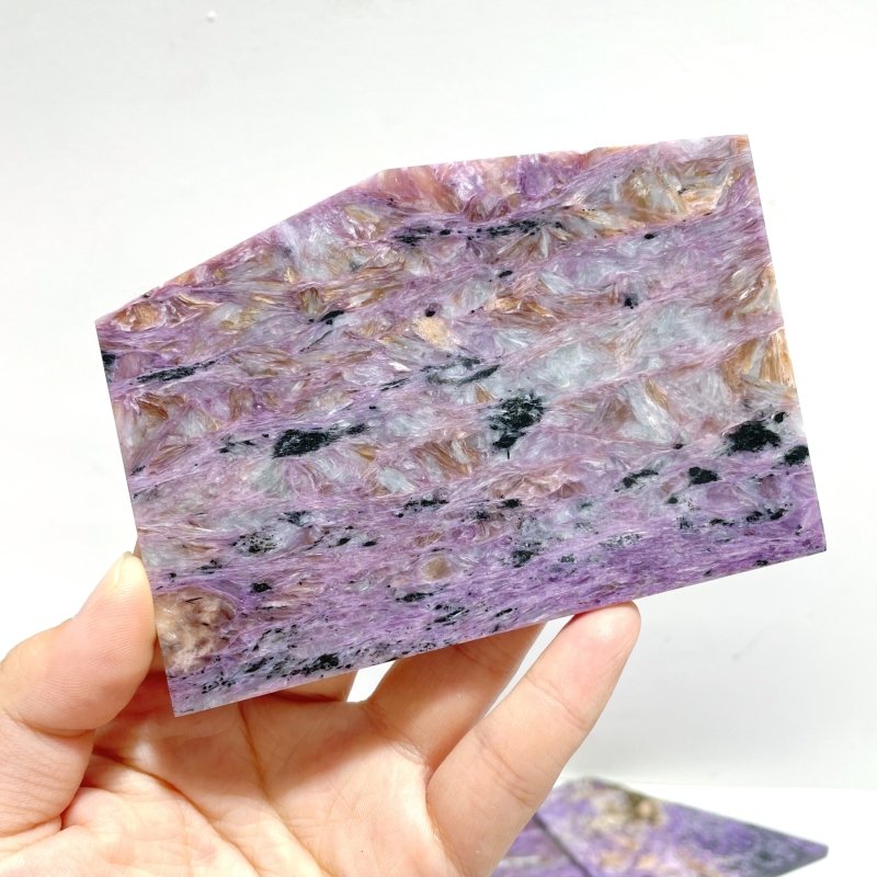 15 Pieces High Quality Charoite Slab - Wholesale Crystals