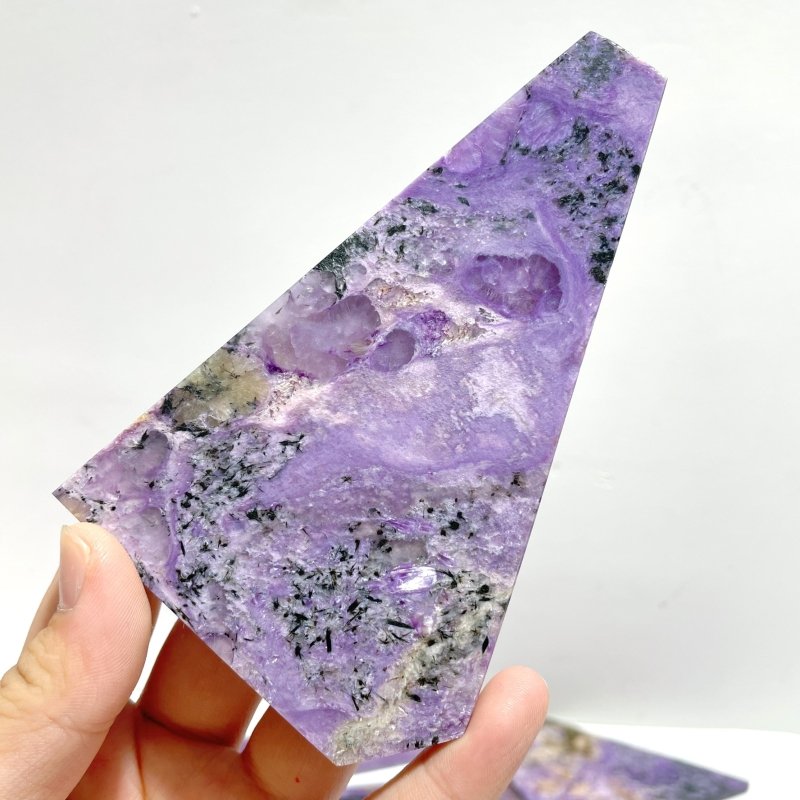 15 Pieces High Quality Charoite Slab - Wholesale Crystals