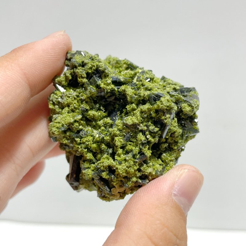 15 Pieces Raw Green Tourmaline Specimen For Collection - Wholesale Crystals