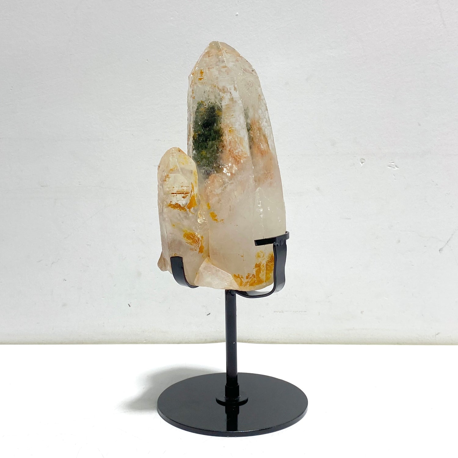 Garden Quartz Raw Bottom Point With Stand #3