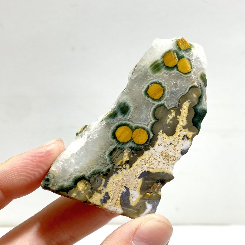 16 Pieces 8th Vein Ocean Jasper Slabs - Wholesale Crystals