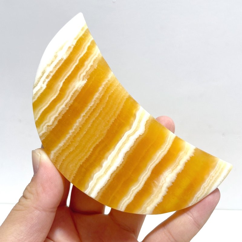 16 Pieces Beautiful Yellow Calcite Moon - Wholesale Crystals