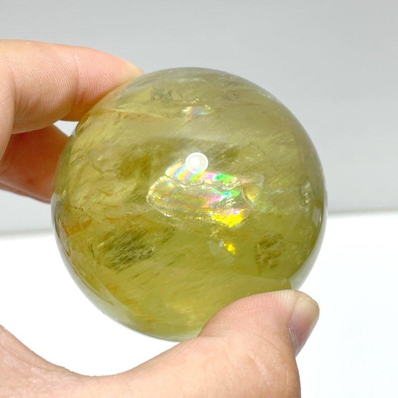 17 Pieces Citrine Crystal With Rainbow Spheres - Wholesale Crystals