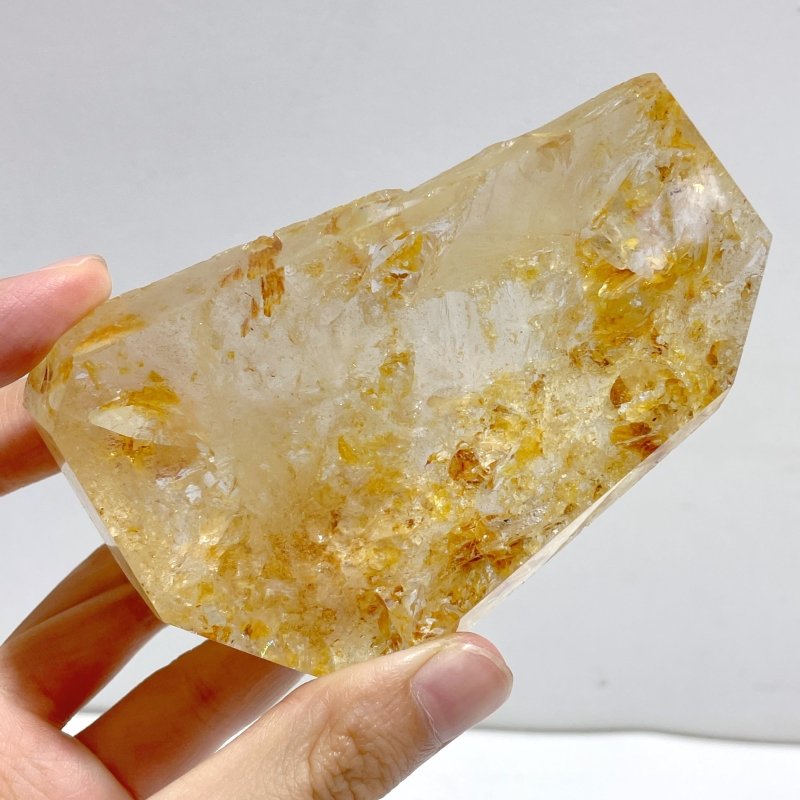 17 Pieces Golden Hematoid Quartz Free Form - Wholesale Crystals