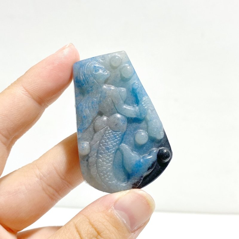 17 Pieces Trolleite Mermaid Carving Crystal Wholesale Closeout - Wholesale Crystals