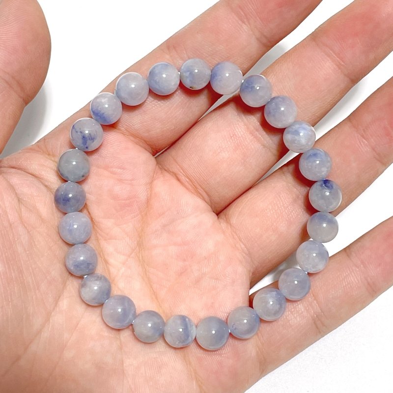 18 Pieces Dumortierite Quartz Bracelets - Wholesale Crystals