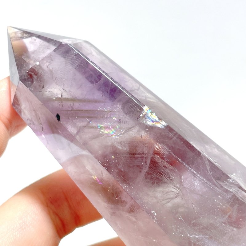 18 Pieces God's Fingerprint Amethyst Light Purple Tower Point - Wholesale Crystals