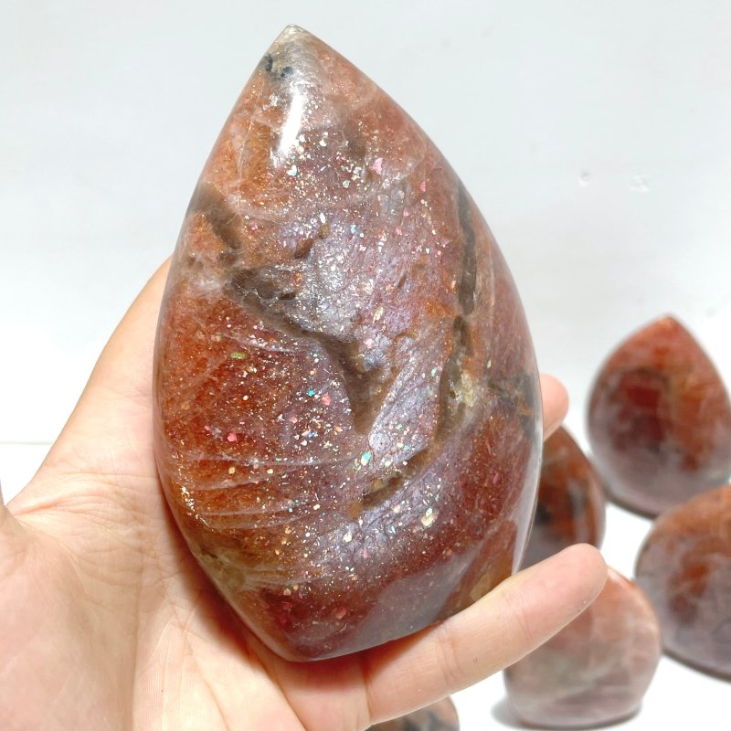 18 Pieces High Quality Sunstone Arrow Head Shape - Wholesale Crystals
