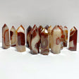 19 Pieces Carnelian Mixed Quartz Tower Point - Wholesale Crystals
