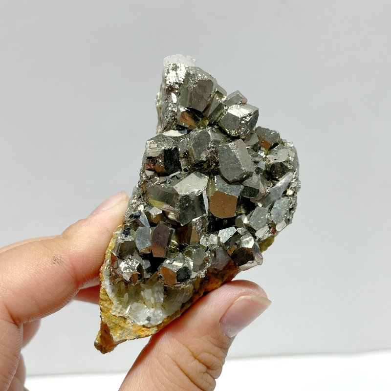 19 Pieces Pyrite Mixed Clear Quartz Cluster Specimen For Collection - Wholesale Crystals