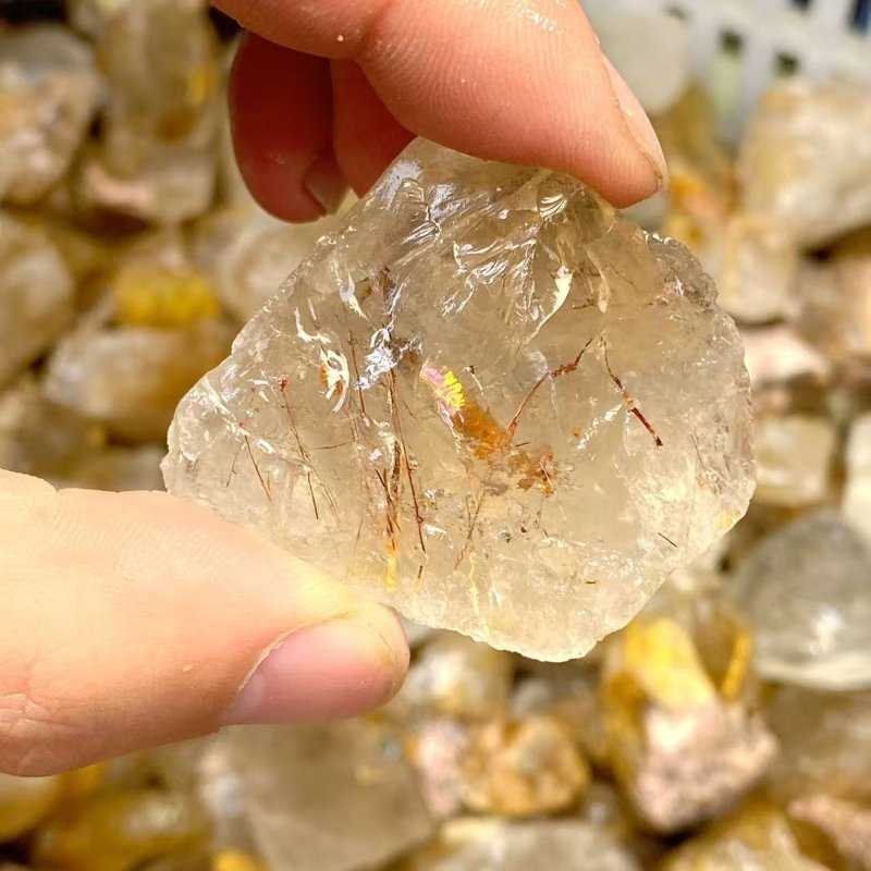 19KG Raw Rutile Quartz (Sea Freight Only) -Wholesale Crystals