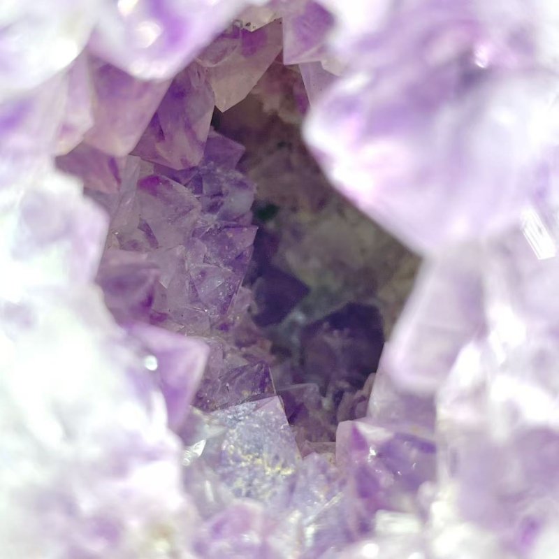 2 Pieces Druzy Geode Amethyst Mixed Agate Large Skull Carving - Wholesale Crystals