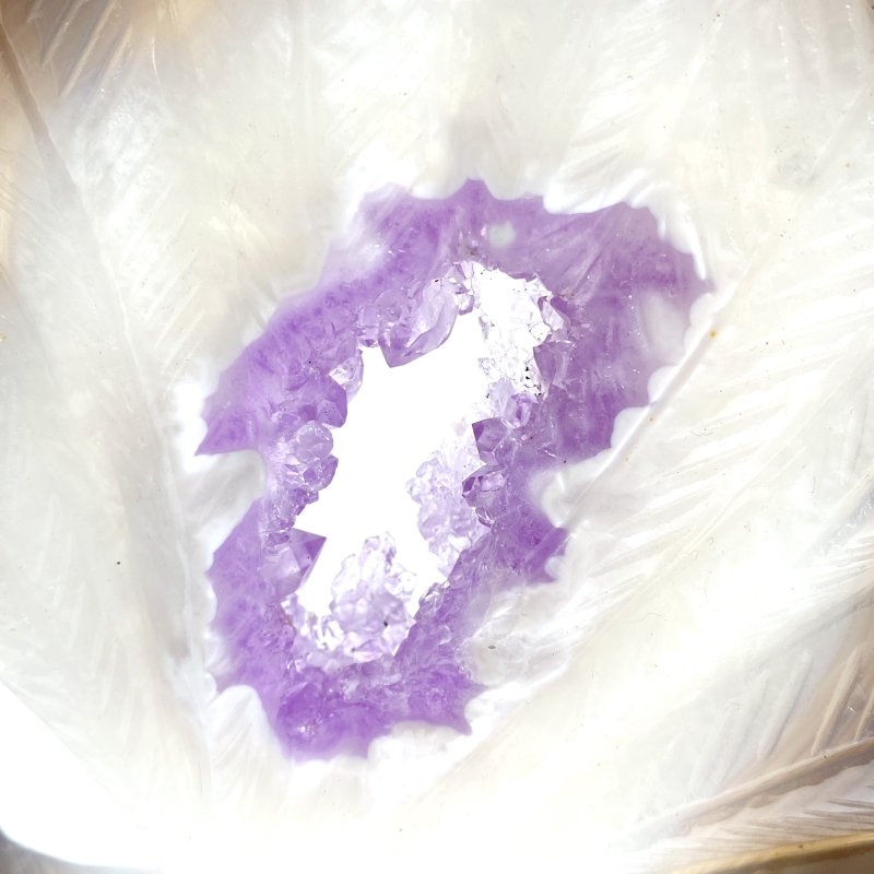 2 Pieces Geode Druzy Agate Nine - tailed Foxes Carving 2 - Wholesale Crystals