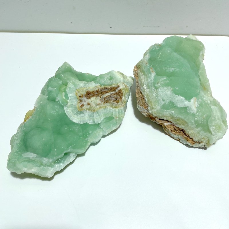 2 Pieces Hemimorphite Raw Stone Specimen For Collection - Wholesale Crystals