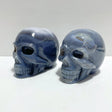2 Pieces Large Druzy Geode Agate Skull Carving - Wholesale Crystals