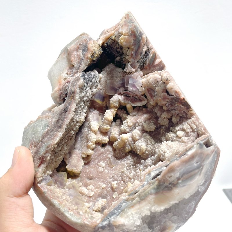 2 Pieces Large Purple Fluorite Skull Carving - Wholesale Crystals