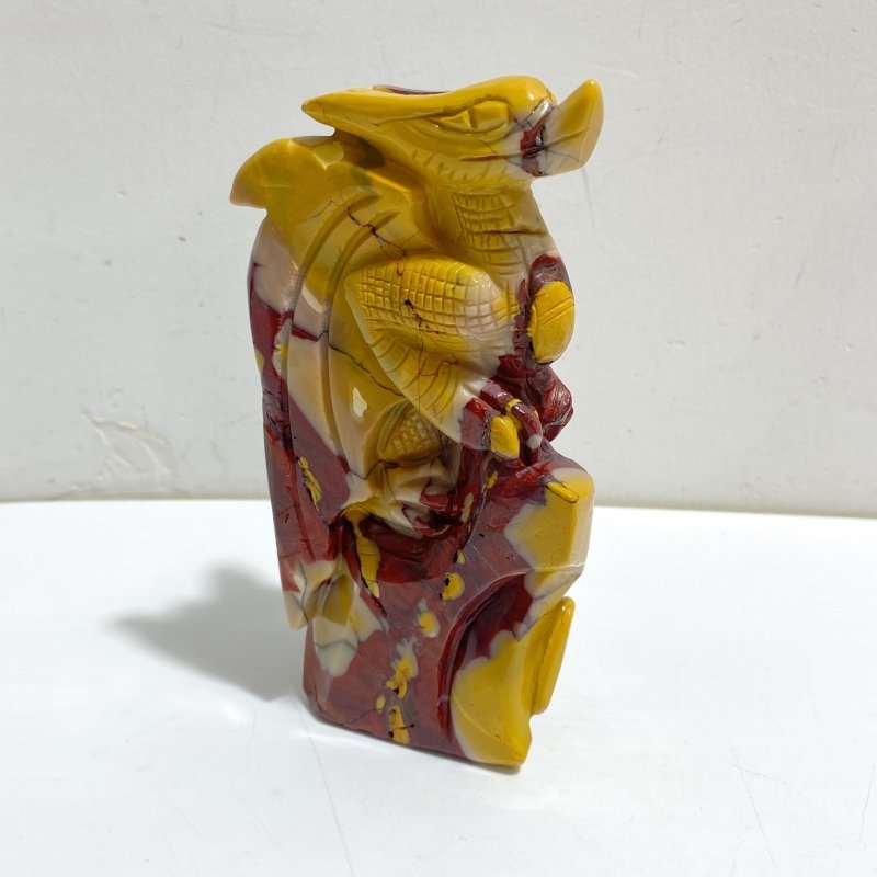 2 Pieces Mookaite Flying Dragon Castle Carving 3 -Wholesale Crystals