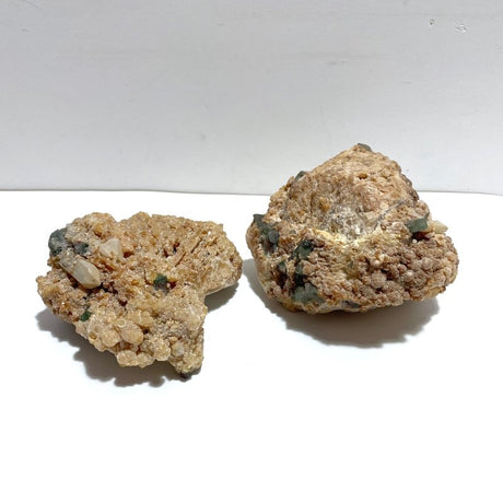 2 Pieces Raw Green Tourmaline Specimen - Wholesale Crystals