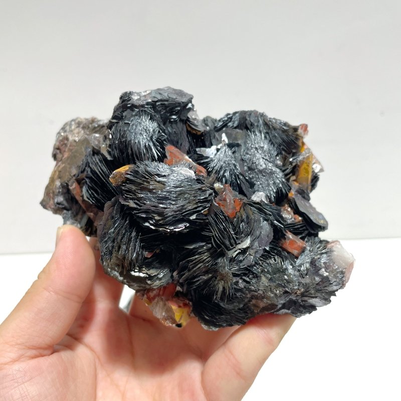 2 Pieces Raw Specularite Crystal Specimen Specular Hematite Specimen For Collection - Wholesale Crystals